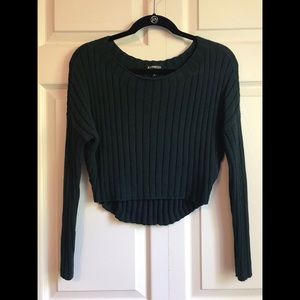 EXPRESS Wide Ribbed Cropped Sweater